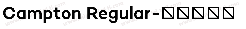 Campton Regular字体转换